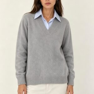 Jersey de Punto Cuello Camisero integrado