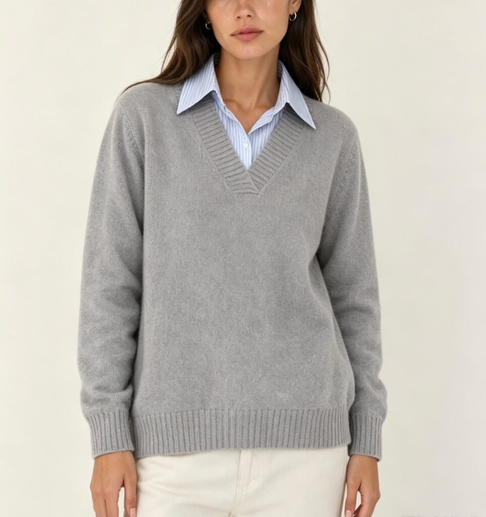 Jersey de Punto Cuello Camisero integrado