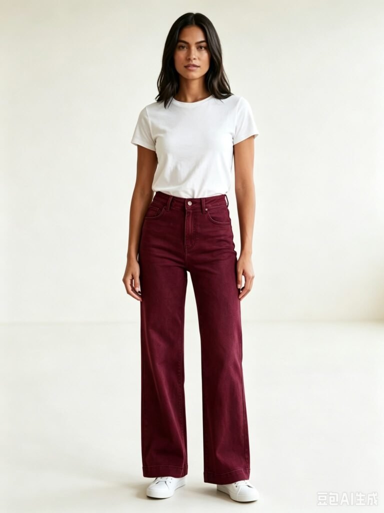 Pantalón Vaquero Wide Leg de Tiro Alto